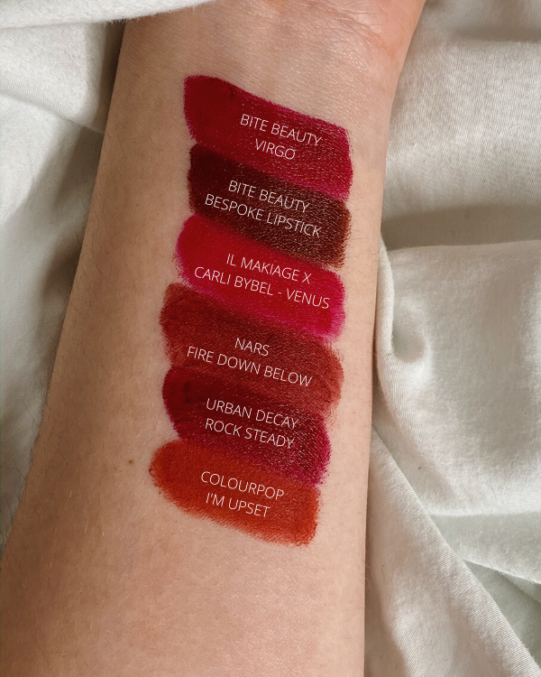 Bullet Lipstick Collection Ranking #9 | Reds, Brights, Vampy | Red Lipstick Swatches