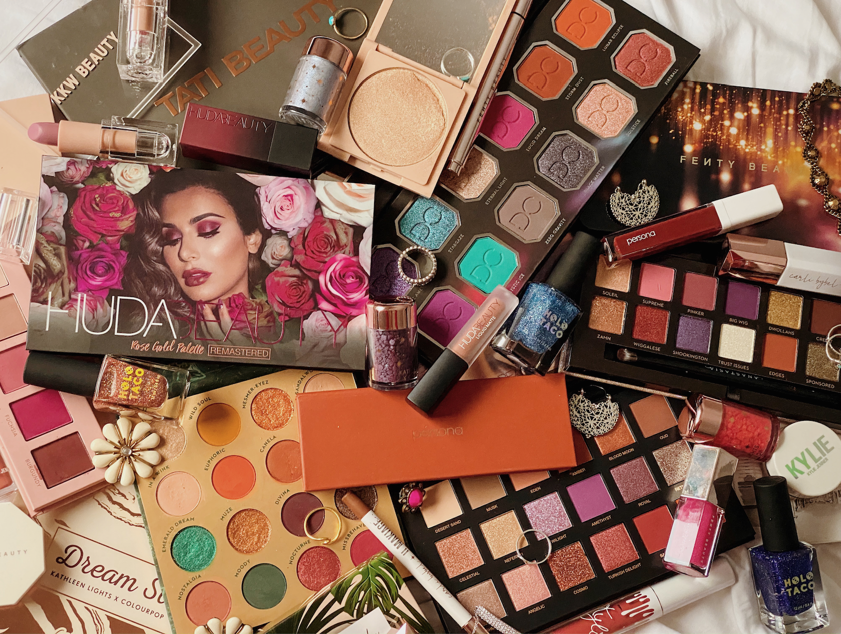 The Ultimate List of Celebrity Makeup Brands | Celebrity & Influencer Beauty Brands & Collaboration - ColourPop, Dominique Cosmetics, Dose of Colors, Fenty Beauty, Halo Taco, Huda Beauty, Il Makiage, KKW Beauty, Kylie Cosmetics, Persona Cosmetics